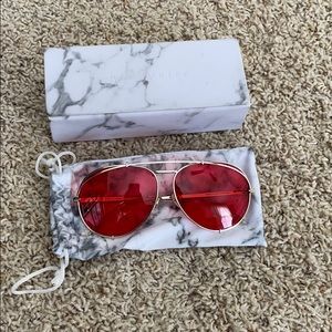 Red/Pinkish sunglasses